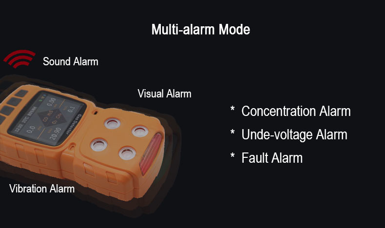 MS104K 2 Gas CO2 IR O2 Portable Multi Gas Detector