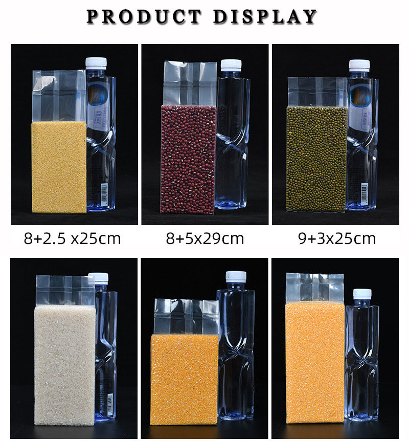 Clear Plastic Vac Pack Bags Food Vacuum Packing Pouch Rice Brick Bags GRS BRC