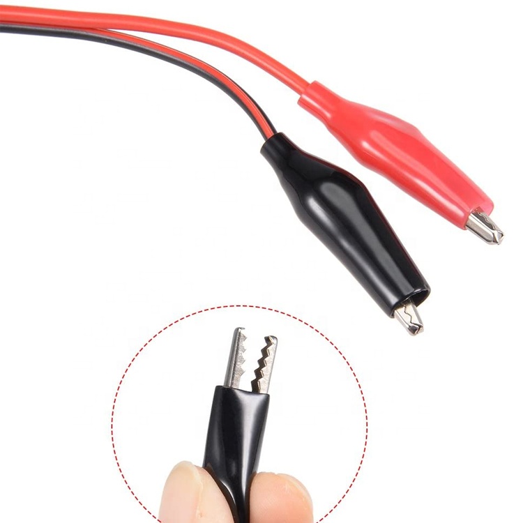 12V DC 5.5x2.1mm Female Barrel Jack to Alligator Clips Power Cable Connectors for CCTV Security Camera