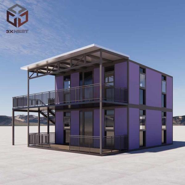 Quality 73sqm Flat Pack Container Homes Expandable Modular House for sale