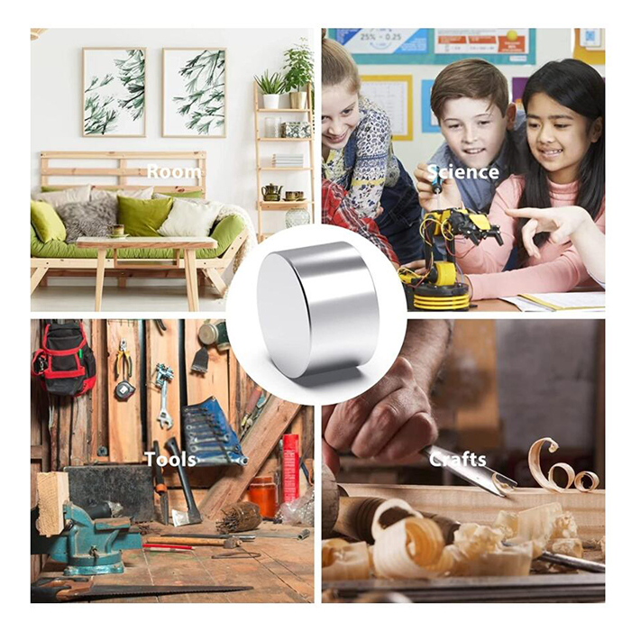 Super Powerful Big Round Magnet with Nickel Coating Top- Permanent Neodymium Magnets