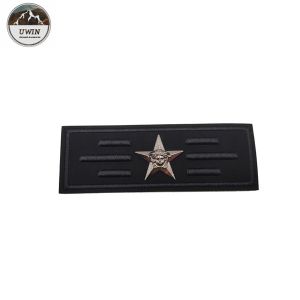 Non Toxic Materials Single Custom Patches , Custom Shoulder Patches Rectangle