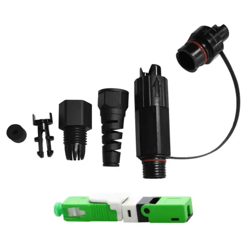 Outdoor FTTH Fiber Optic Equipment Interchangeable Waterproof Patch Cord Connector IP68