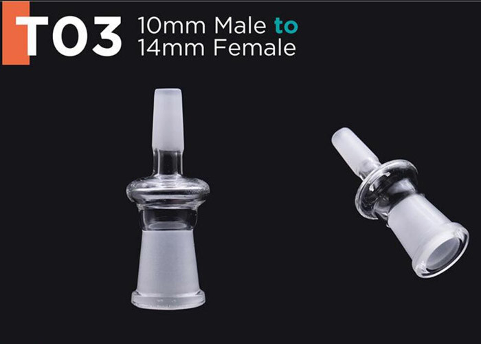 Hand Blown Glass Bongs Accessories Glass Adapter For Oil Rigs Bongs