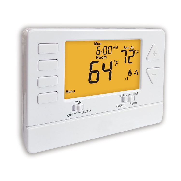 24VAC Non Programmable Heat Pump Heating Room Riseem Thermostat With NTC Sensor