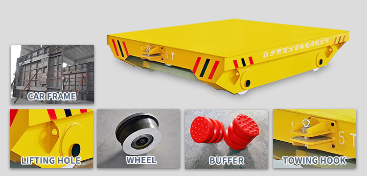 Heavy Duty Industrial No Powered Trailer On Rails Or Ground Mnufacturer