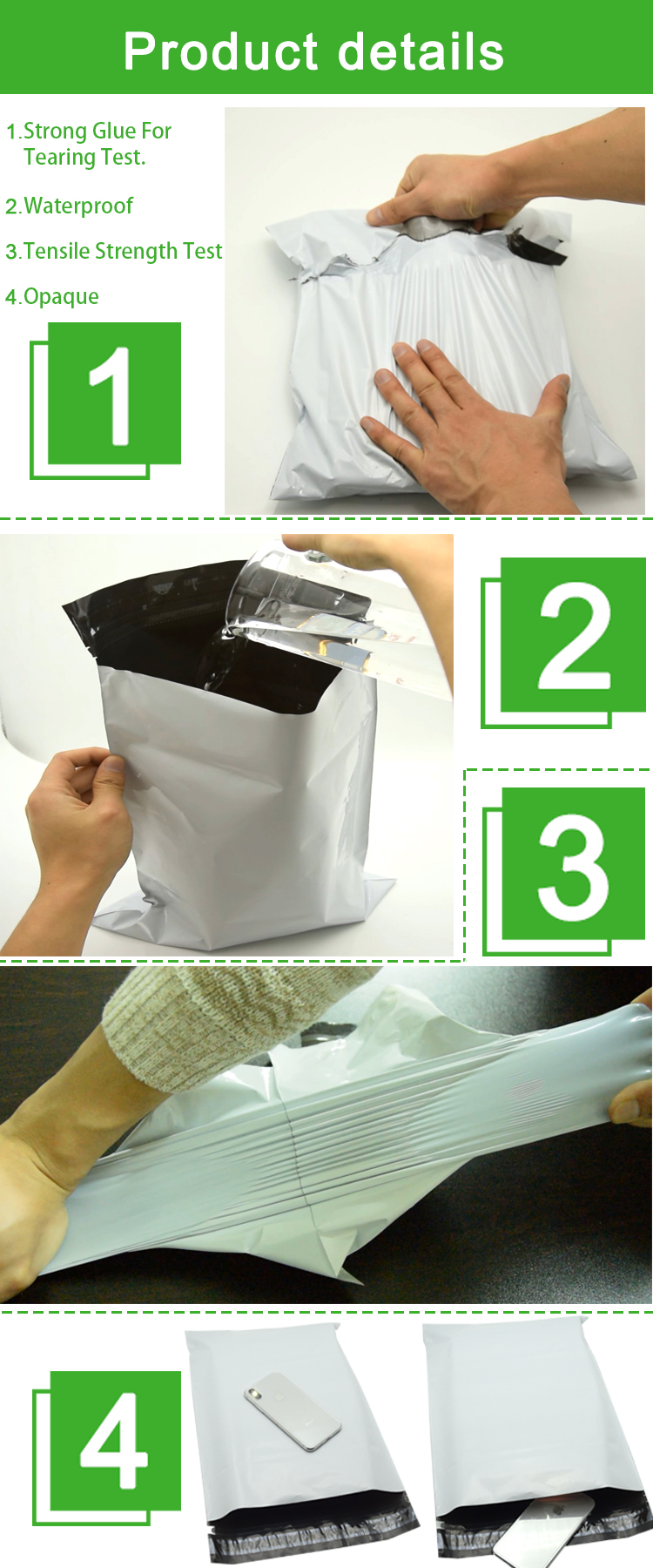 Clothing Pouch Corn Starch Envelopes 100% Biodegradable Mailing Post Eco Mailers Shipping Delivery Bags Natural Supplies
