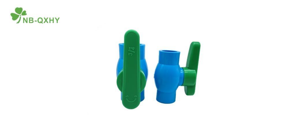 Nb-Qxhy Green Butterfly Handle Plastic PVC Compact Ball Valve with Water Supply