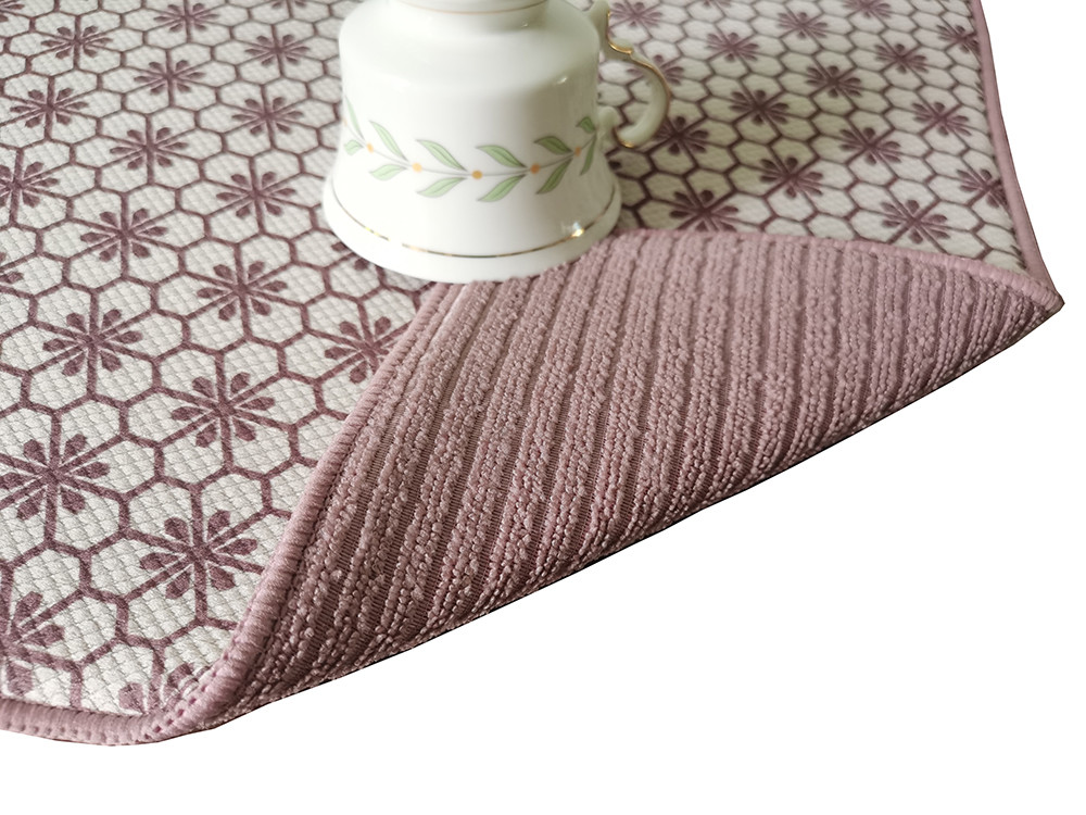 Customized Pattern Microfiber Dish Drying Mat For Kitchen Counter Mat