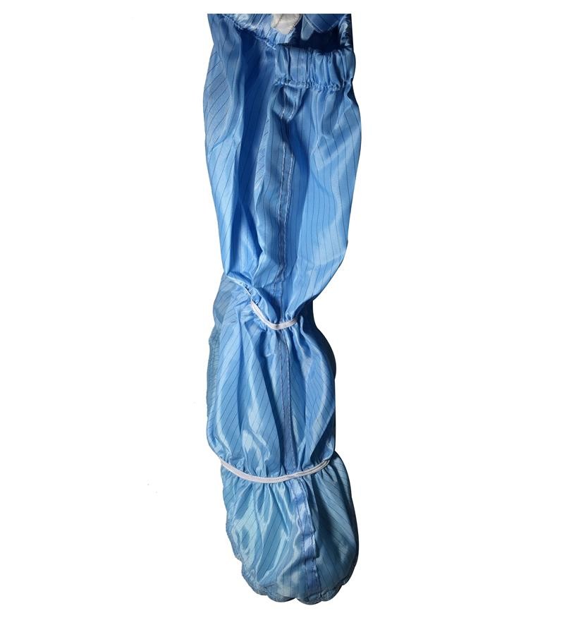 PVC Dotted Long Sleeve Electrostatic Dissipative Shoes Washable With Ties