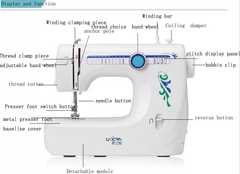 Retail Household Singer Sewing Machine with Adjustable Stitch Length Directly from 's