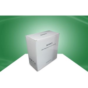 White Recycled Paper Packaging Cardboard Boxes for Floating Display , UV Coating
