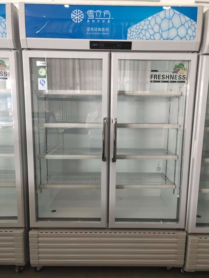 Double glass doors Economic display type refrigerate and preserve freshness beer cabinet for drinks
