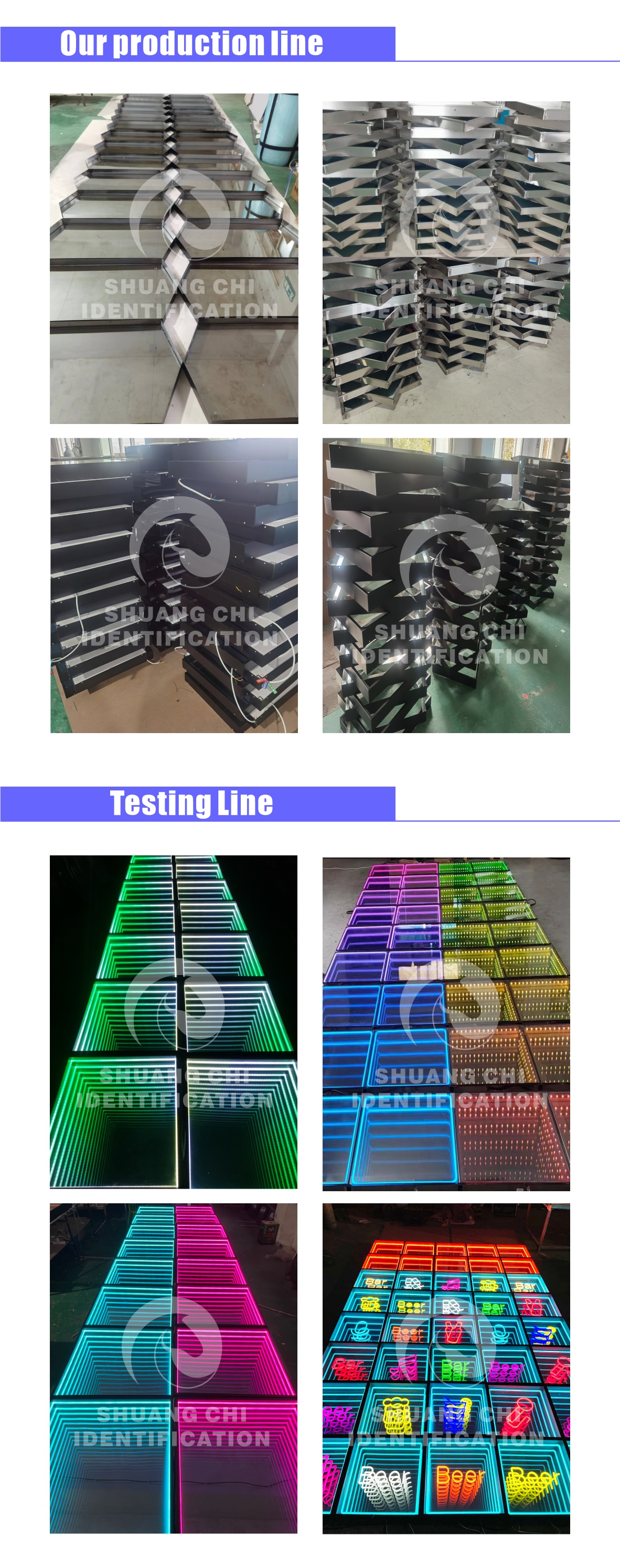 80 Ra LED Dance Floor Lights for Wedding Disco Party Pista in Durable Material