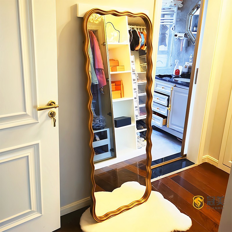 Customized Floor Length Oversized Floor Mirror Wooden Frame 71x32