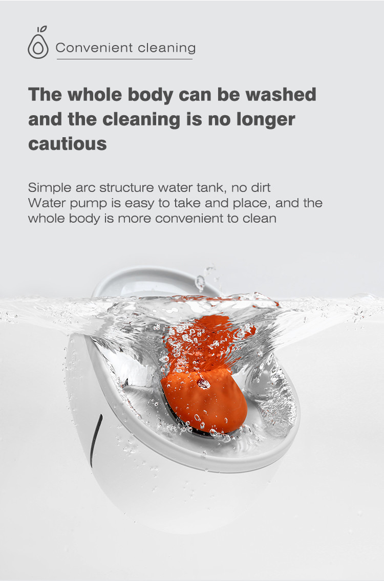 Dog Water Fountain Dispenser Pet Avocado Shaped Water Fountain 2000 ml Food grade