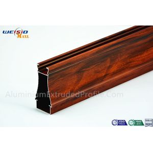 China Structural AA6063 T5 Window Aluminium Frame Wood Grain Surface on sale