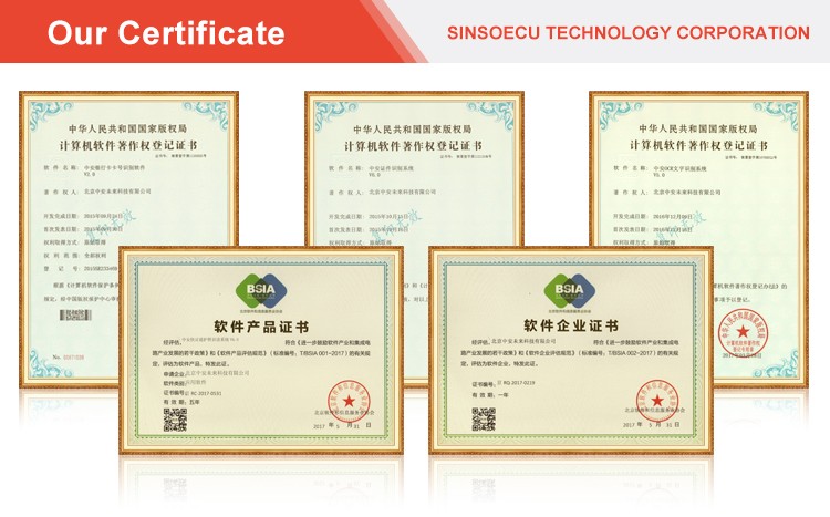 Function OCR Passport Scanner PMS Auto Document Scanner and Window Size 127mm*96mm