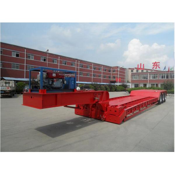 Quality 90-120t Load Capacity Low Bed Semi Trailer with Jost Kingpin and Steel Material for Heavy Duty Transportation Solutions for sale