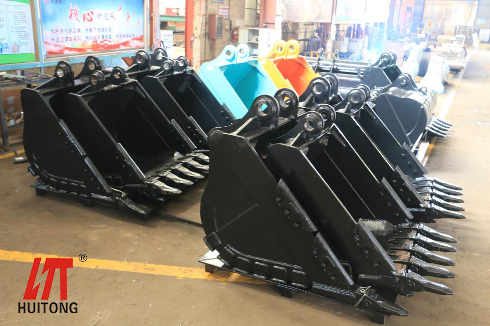 Excavated Rock 30 Ton Excavator Rock Bucket Q355B + NM400 Material