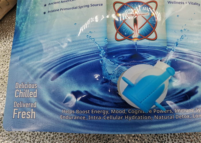 High Capacity Juice Aluminum Foil Pouch Stand Up With Butterfly Spout