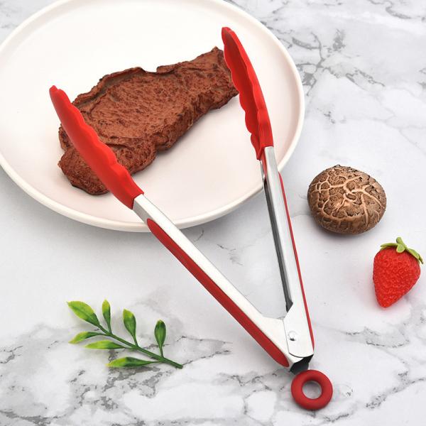 Silicone Kitchen Tongs With Silicone Tips Set Of 3 Heat Resistant Tongs Tools
