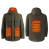 Buy cheap Full Sleeves Men's Rechargeable Heated Jackets Electric Warming Jacket from wholesalers