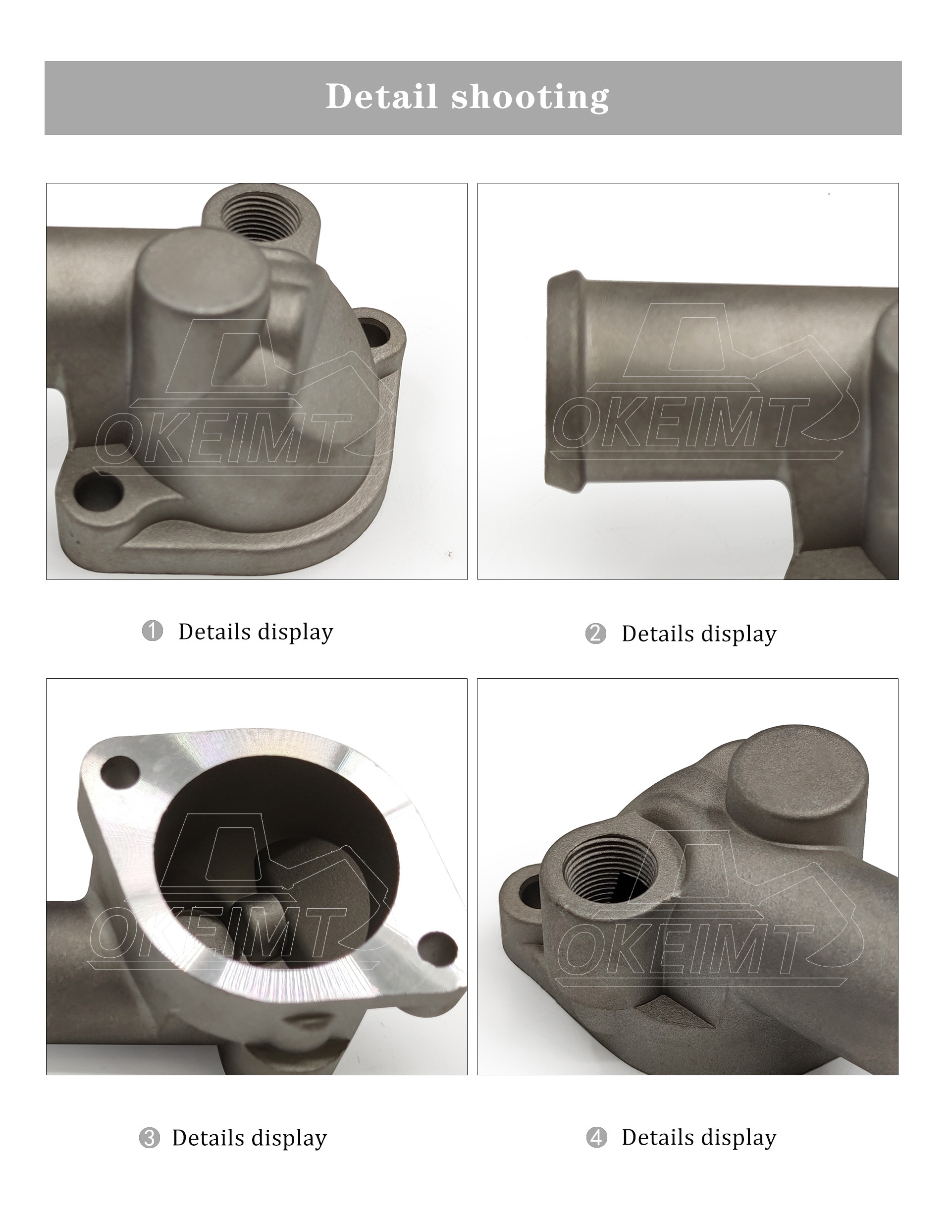 Engine Thermostat Housing Cover 1306012-E02 High Quality Auto Parts For GW2.8TD 4JG1