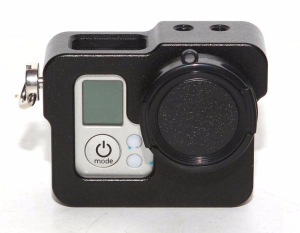 Black Aluminum Alloy Protector Rugged Cage Protective Case For GoPro Hero 3 3+