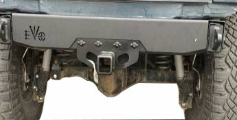 Jeep Jk Wrangler Rear Bumper Black Powder-Coated (Steel)