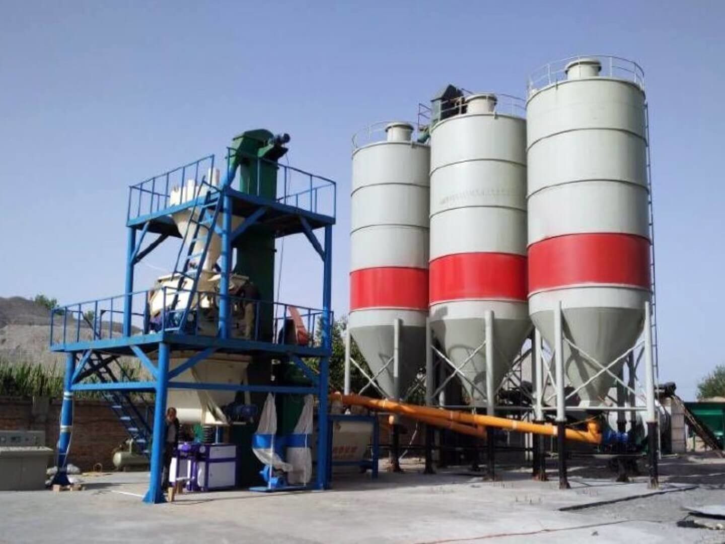 20TPH - 50TPH Dry Mortar Production Line For Construction Works