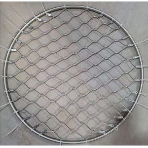 Architectural Flexible Webnet Stainless Steel Ferrule Rope Mesh 7x19 Mesh