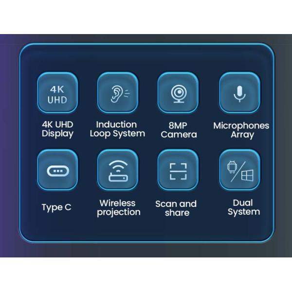 65 75 85 98 110 Inch 4k Lcd Multi Touch Interactive Flat Panel Android OPS Digital Interactive Smart Boards for School