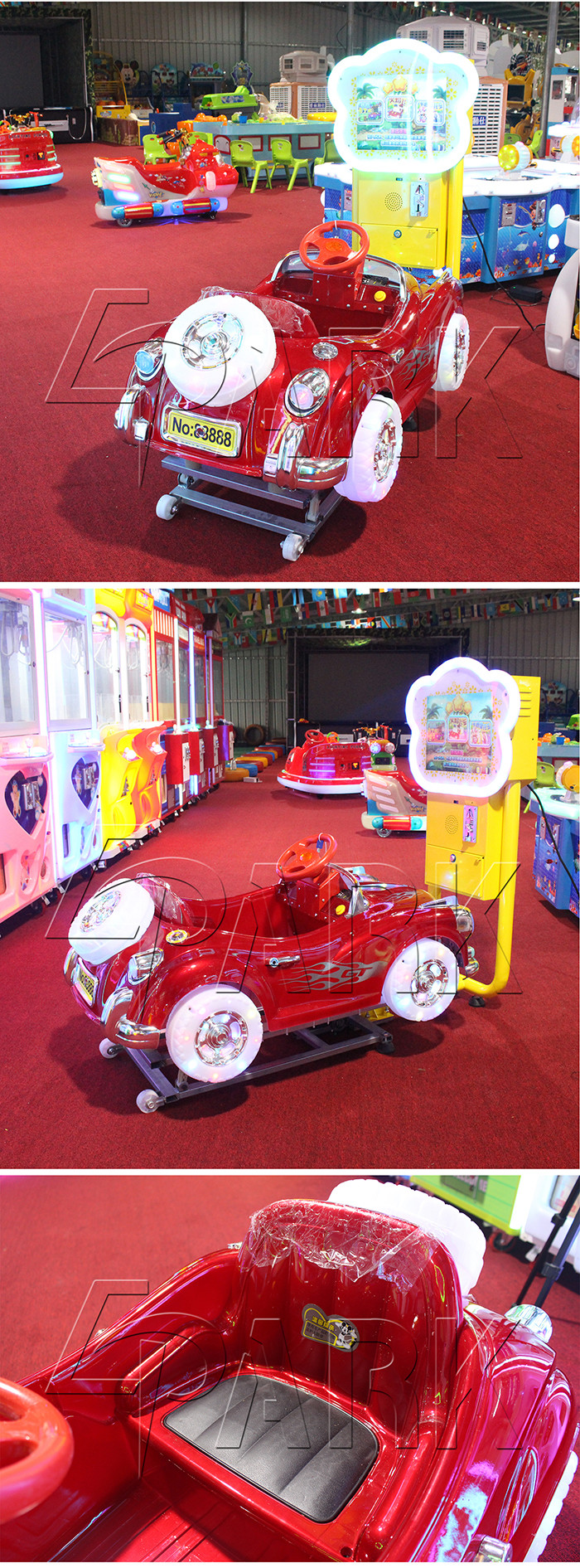 Hardware Coin Operated Car Racing Game Swing Ride For Shopping Mall