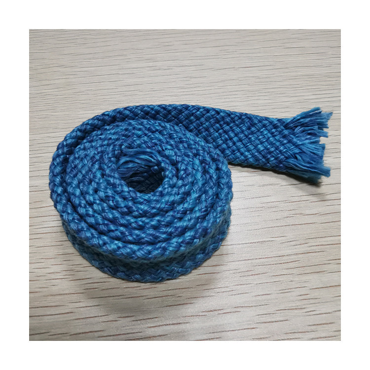 Hollow Flat Rope blue mixed color 20mm for outdoor sofa usage