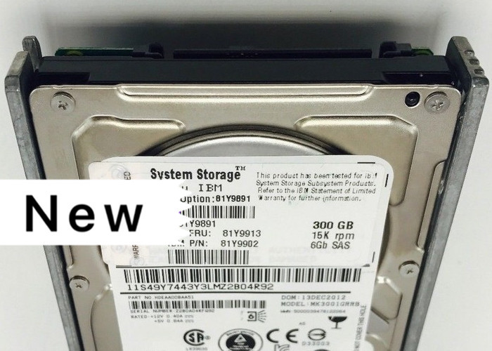 15K RPM 6GB IBM Hard Disk SAS 2.5 81Y9891 81Y9902 81Y9913 1 Year Warranty