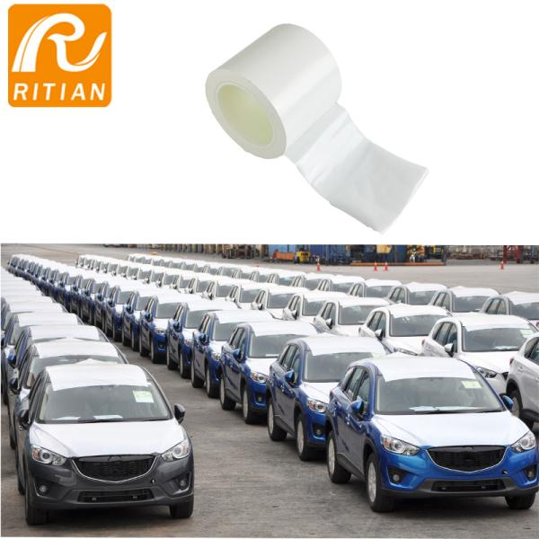 White Glossy Auto Carpet Shipping Wrap Film Vehicle Temporary Paint Protection