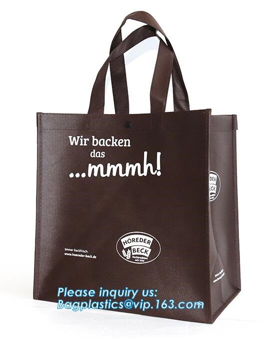 Wholesale factory custom fashion laminated non woven bag, Shopping printing fabric insulated foldable bag, custom pp non