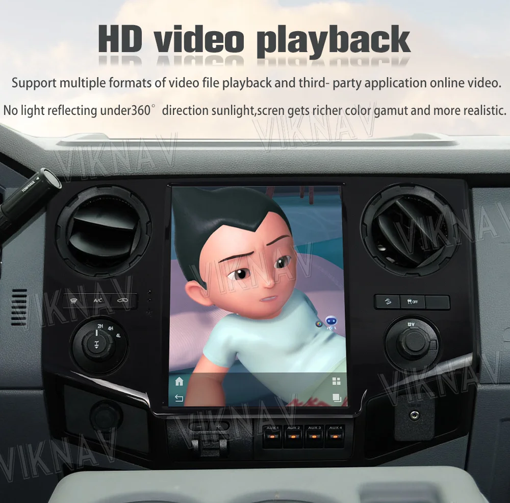 12.1 inch Touch Screen Car Radio For Ford F250 F350 F450 F650 Multimidia Player Auto Stereo Head Unit GPS Carplay