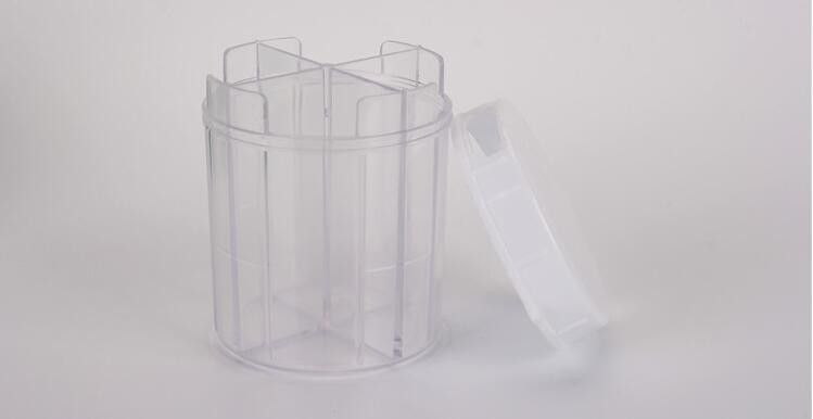 Portable Creative style foldable travel plastic cup with pill case, Random color creative travel cup with pill case for