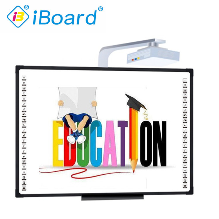 Iboard Classroom 102 Inch Smart Touch Board Interactive Whiteboard With Projector