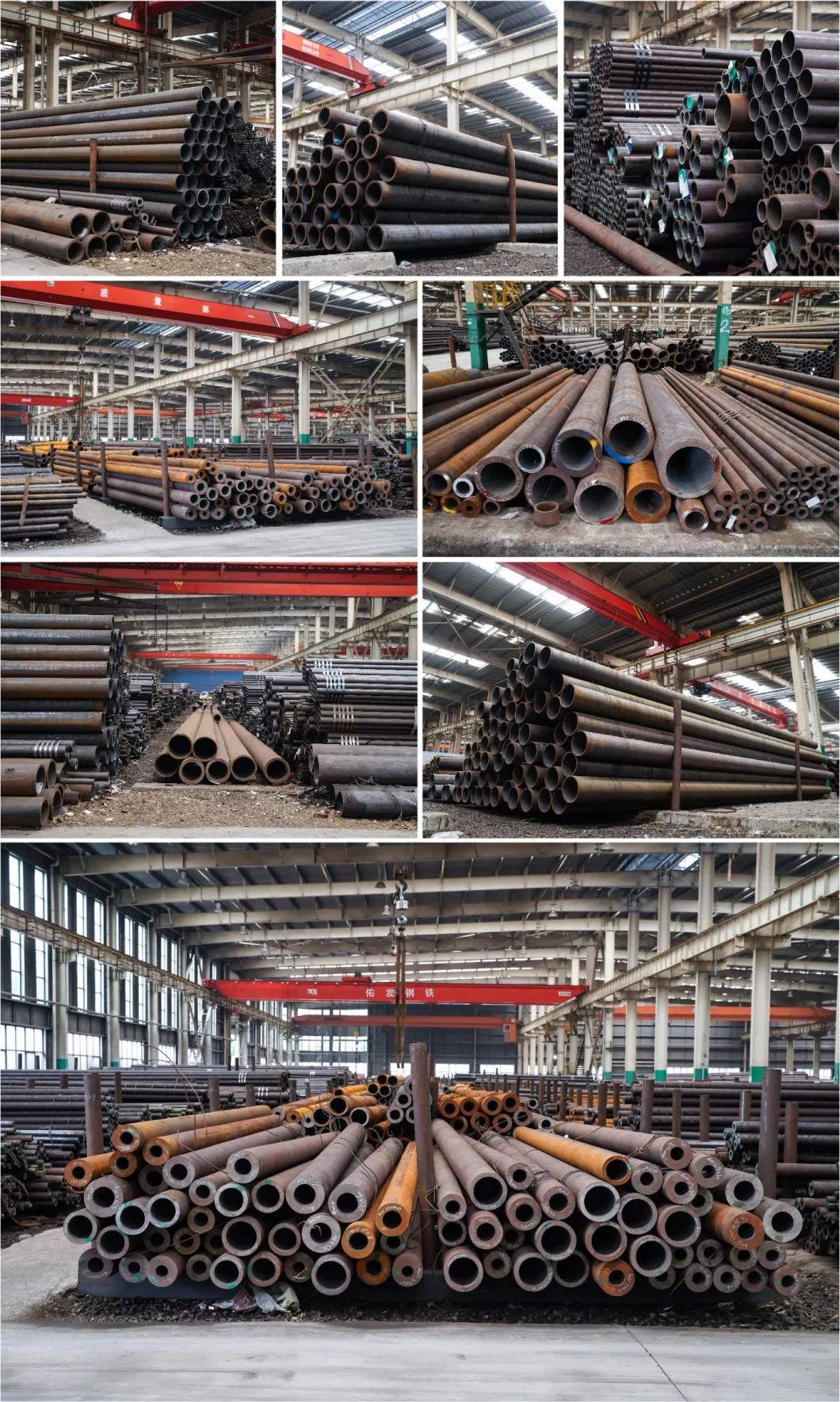 Pipe Supplier Raw Material SAE 1020 1045 Seamless Steel Pipe for Hot Rolled Carbon Alloy Large Diameter Thick Wall Sch40 Sch80 Seamless Fluid Boiler Steel Pipe