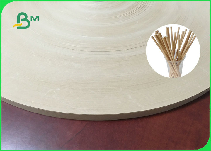 60gsm 120gsm High Quality Kraft Paper For Disposable Drinking Straws FDA FSC