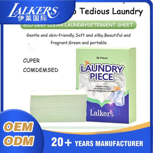 Phosphates Free Laundry Detergent Sheets Delicate Fabrics Liquidless Detergent
