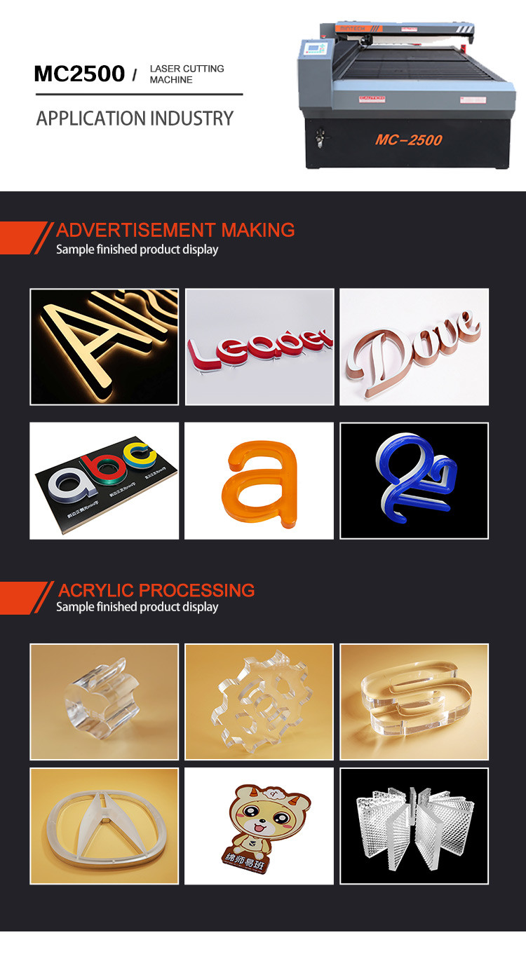 CO2 Laser Cutter Machine For Acrylic Making