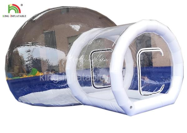Quality PVC Tarpaulin  Inflatable clear Bubble Tent For Hotel 4 m Diameter for sale