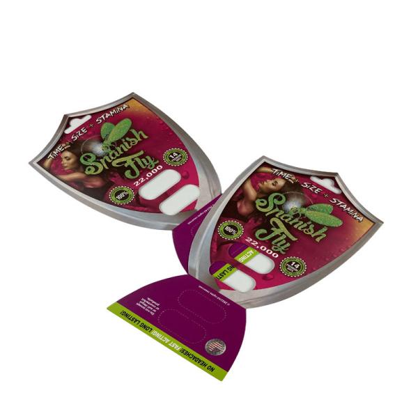 3D Sex Pill Blister Card Packaging For 1/2 Capsule Ventricular 3D Card Display