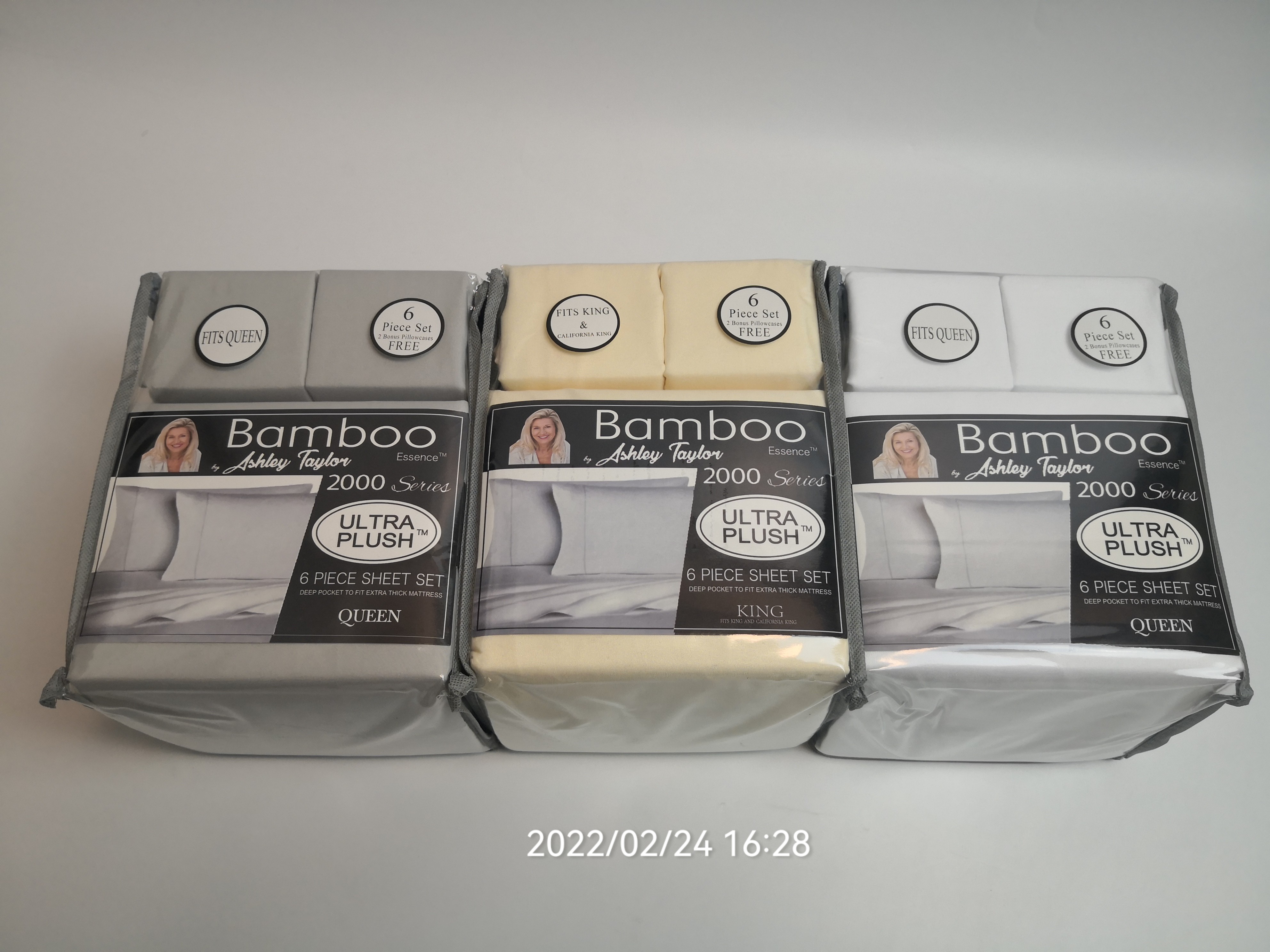 Hypoallergenic 6pcs Bamboo Bedding Set for Bedroom in European and American Style