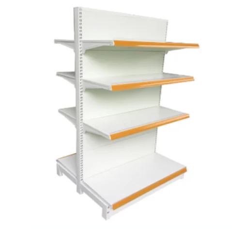 Supermarket rack shelf heavy duty double sided shelf
