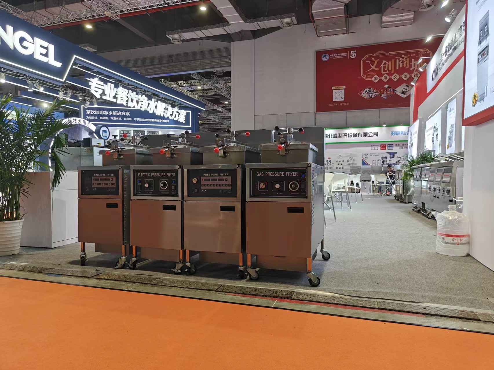 Electric Digital Panel 380V/220V Chicken Pressure Fryer Without Oil Filter System